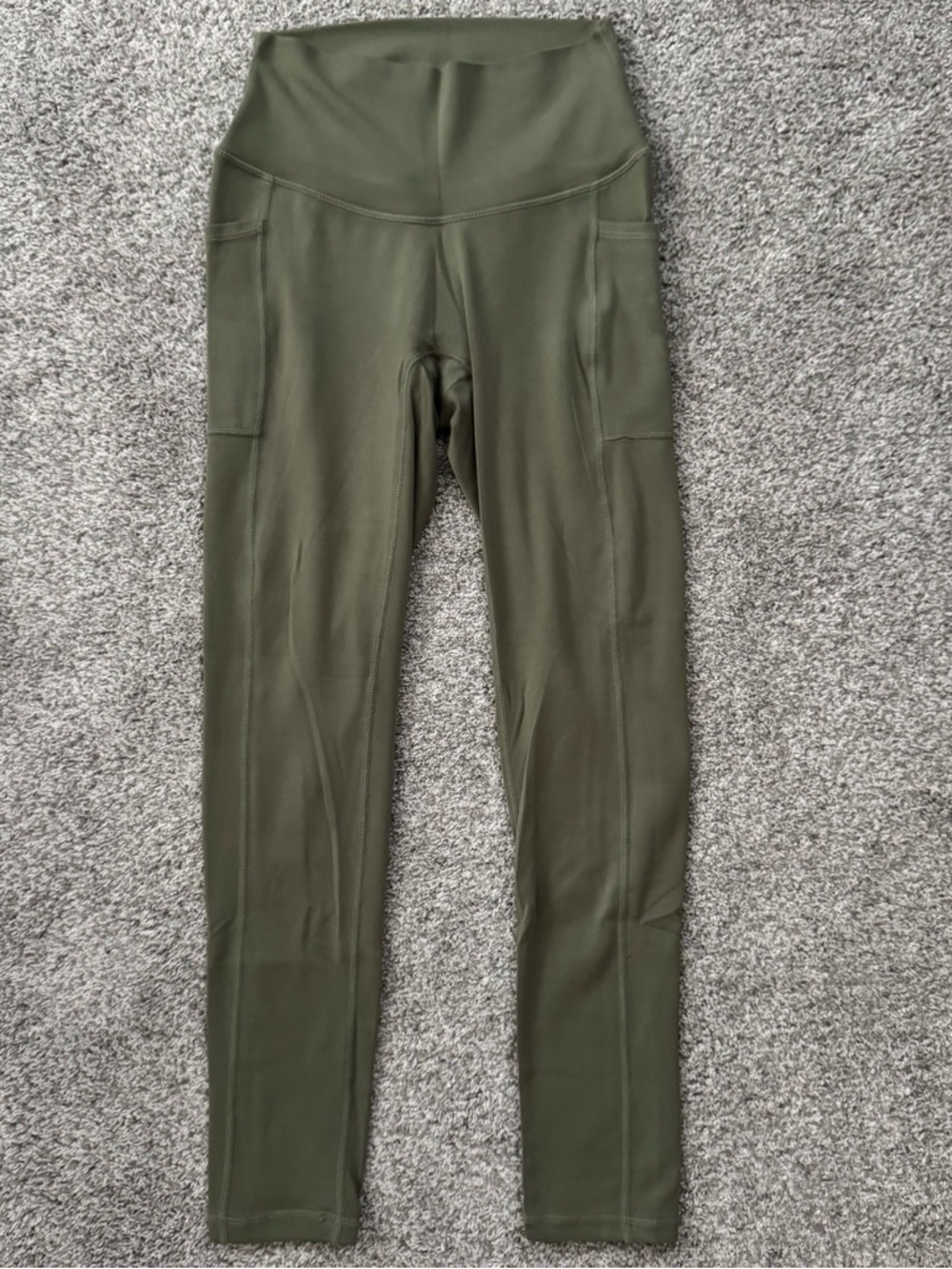 Paragon Sculptseam Women's Size XS 22 x 24 Olive Green Ankle Leggings